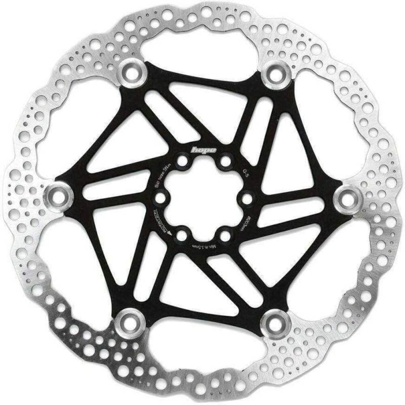 Hope X2/E4/V4 Floating Bremsscheibe 6-Loch 203mm silber/schwarz von Hope