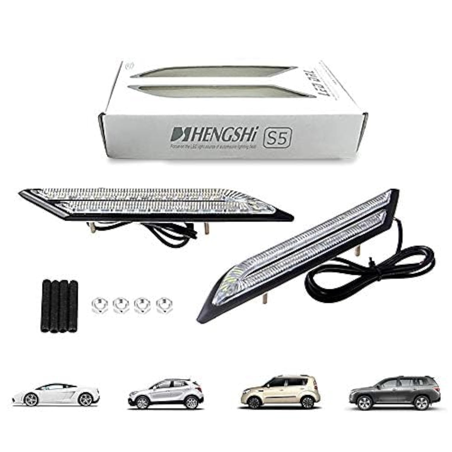 YALIKESI Ein Paar Wasserdichte Auto Nebelscheinwerfer LED Tagfahrlicht Auto Bremse Und Lenkung Lichtquelle Styling Reines Weiß YALIKESI Ein Paar Wasserdichte Auto Nebelscheinwerfer LED Tagfahrlicht Auto Bremse Und Lenkung Lichtquelle Styling Reines Weiß von HopeU5