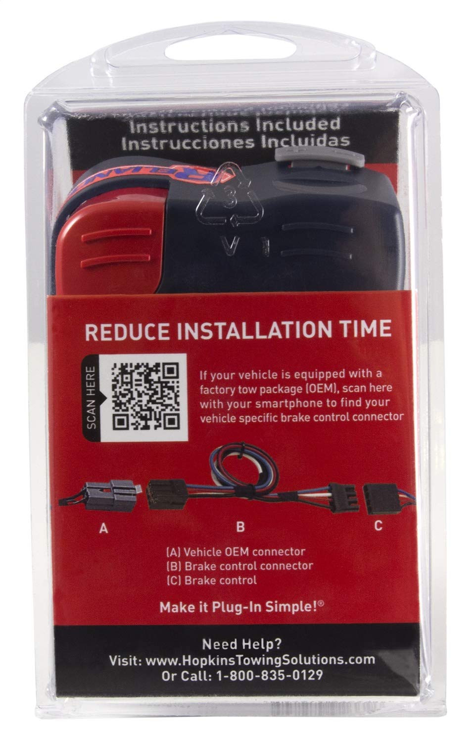 Hopkins 47284 Trag Reliance Digital Elektronische Bremse Kontrolle mit Plug-In Stecker von Hopkins Towing Solutions