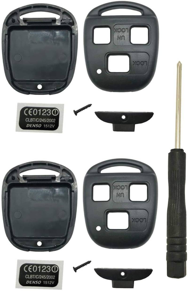 Horande Schlüsselgehäuse für schlüssellose Fernbedienung für Lexus ES300 ES330 GS300 GS400 GS430 GX470 IS300 is330 LS400 LS430 LX470 RX300 RX330 RX350 RX400h RX400h RX300 RX400h RX300 RX400h RX350h von Horande