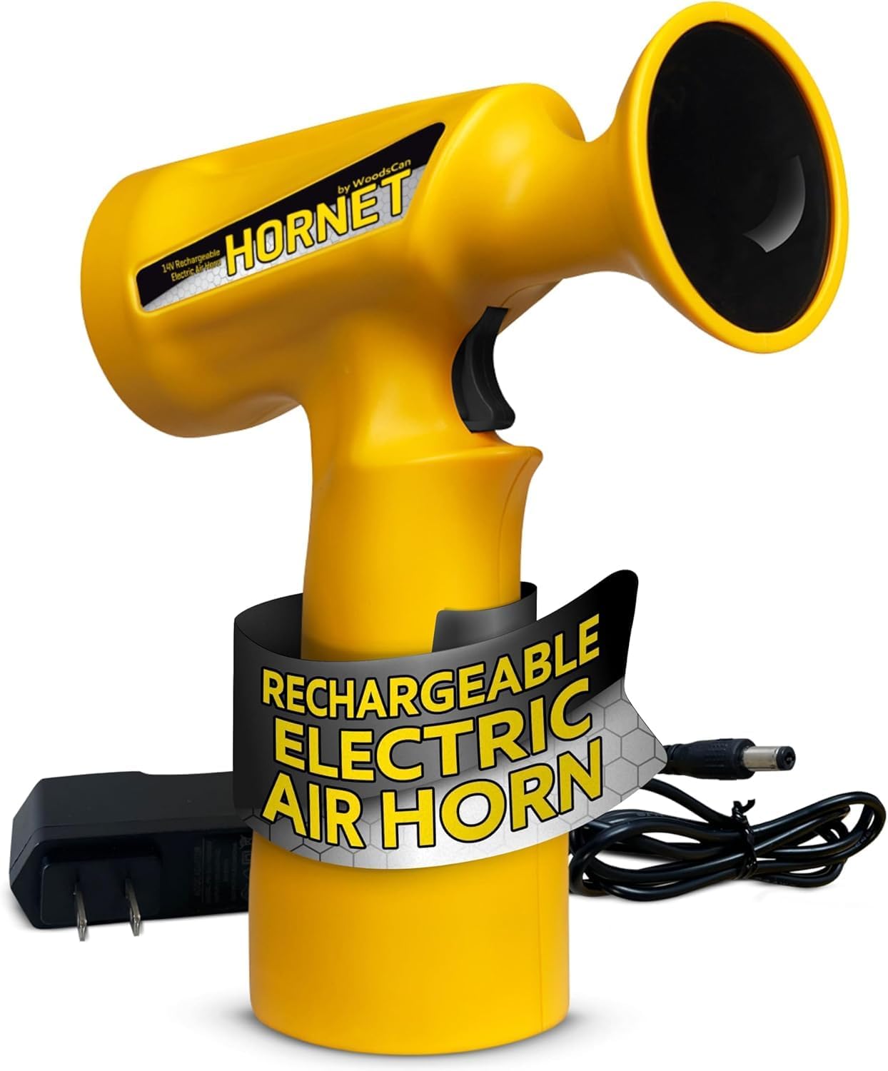 WoodsCan Hornet Wiederaufladbare Elektrische Lufthupe Sehr Laut 121 dB und Gasfrei, Handheld-Notfalleinsatz für Marine Bootfahren, Sportveranstaltungen, Küstenwache Alarm für Sicherheit und Outdoor WoodsCan Hornet Wiederaufladbare Elektrische Lufthupe Sehr Laut 121 dB und Gasfrei, Handheld-Notfalleinsatz für Marine Bootfahren, Sportveranstaltungen, Küstenwache Alarm für Sicherheit und Outdoor von Hornet by WoodsCan