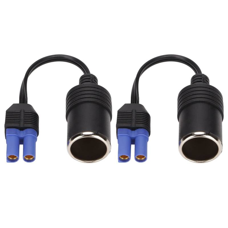 EC5 Cigarette Lighter Socket Adapter, 2pcs EC5 Zigarette Leichter Sockelauto Frauenkonverter für 12 -V -Auto -Batterie -Booster von Horoper