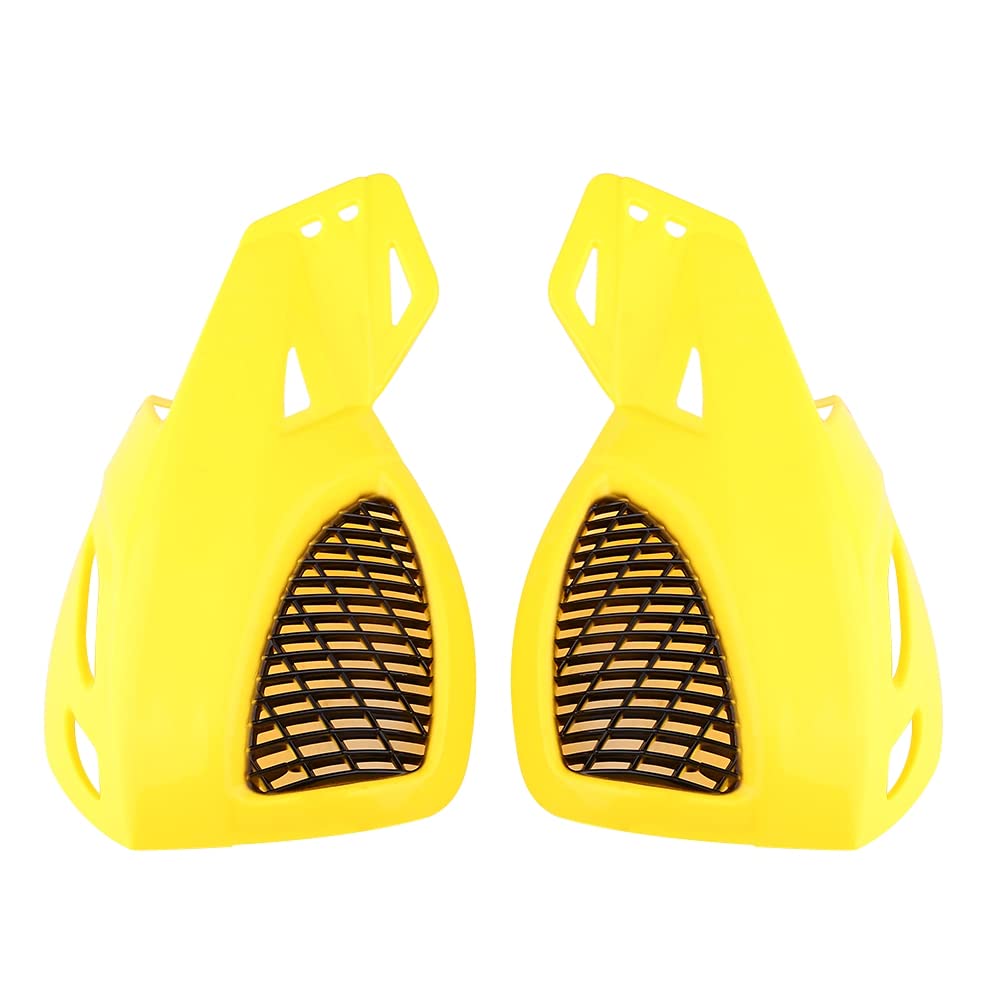 Horoper Pinselstangenhändwächter, Dirt Bike Hand Guards, Universal 7/8 Offroad-Fahrrad, Roller, ATV-Motorrad, Pinselstreifen, Handschutz, Weiß (Gelb) von Horoper