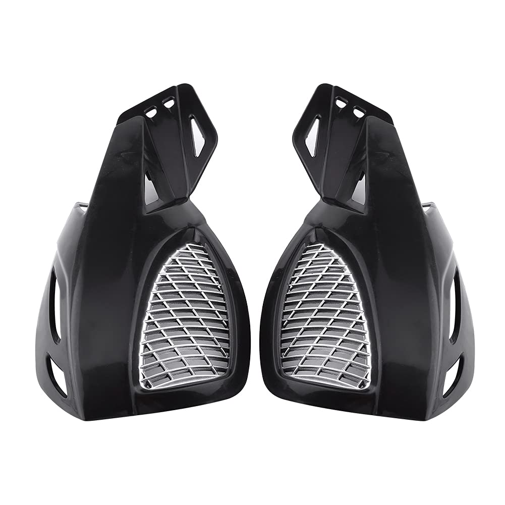Horoper Pinselstangenhändwächter, Dirt Bike Hand Guards, Universal 7/8 Offroad-Fahrrad, Roller, ATV-Motorrad, Pinselstreifen, Handschutz, Weiß (Schwarz) von Horoper