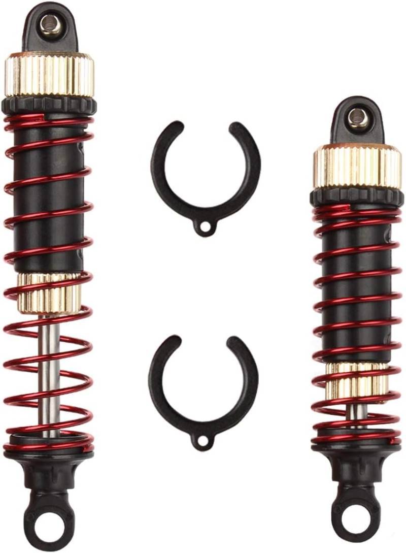 HOSIM vorderen RC -Stoßdämpfer vorne, 2 Packungen einstellbar montiertes Federdämpfer -Aufhängung Shock-2 Upgrade 25-ZJ03 für 9125 9155 9156 RC -LKWs von Hosim