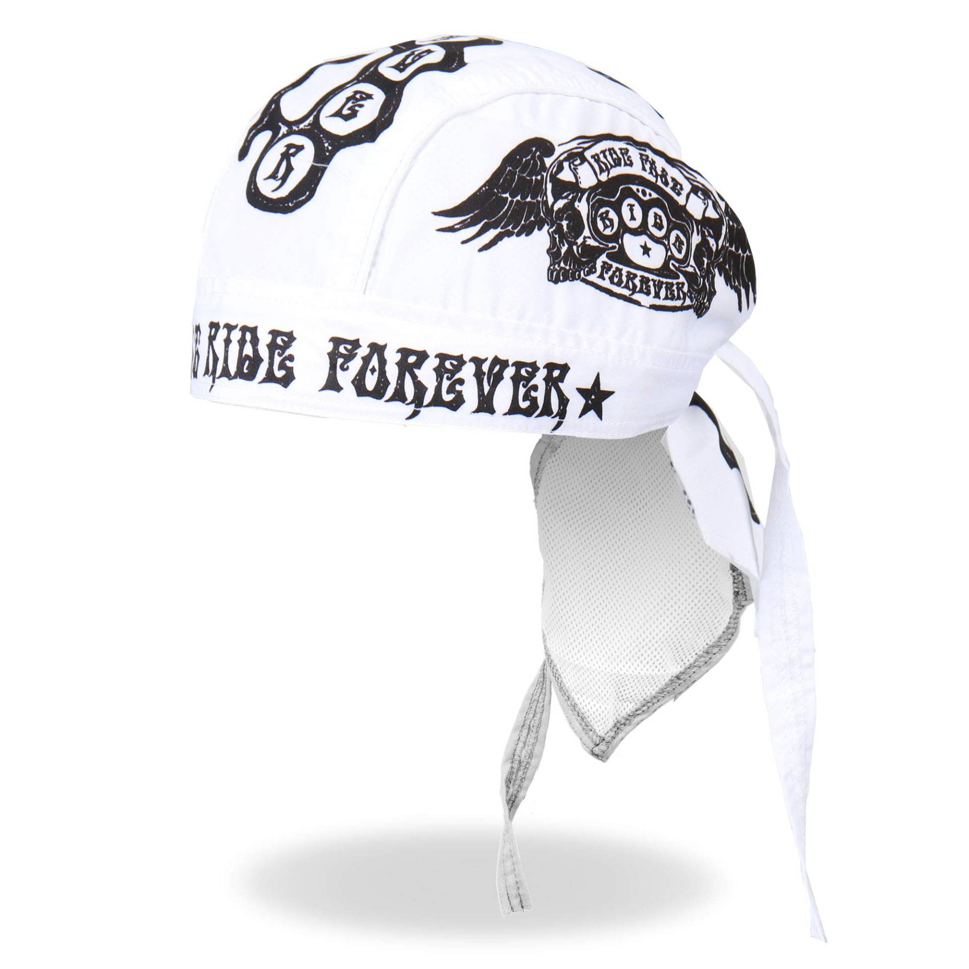 Hot Leathers HWH1045 Ride Fast Ride Forever Head Wrap (weiß) von Hot Leathers