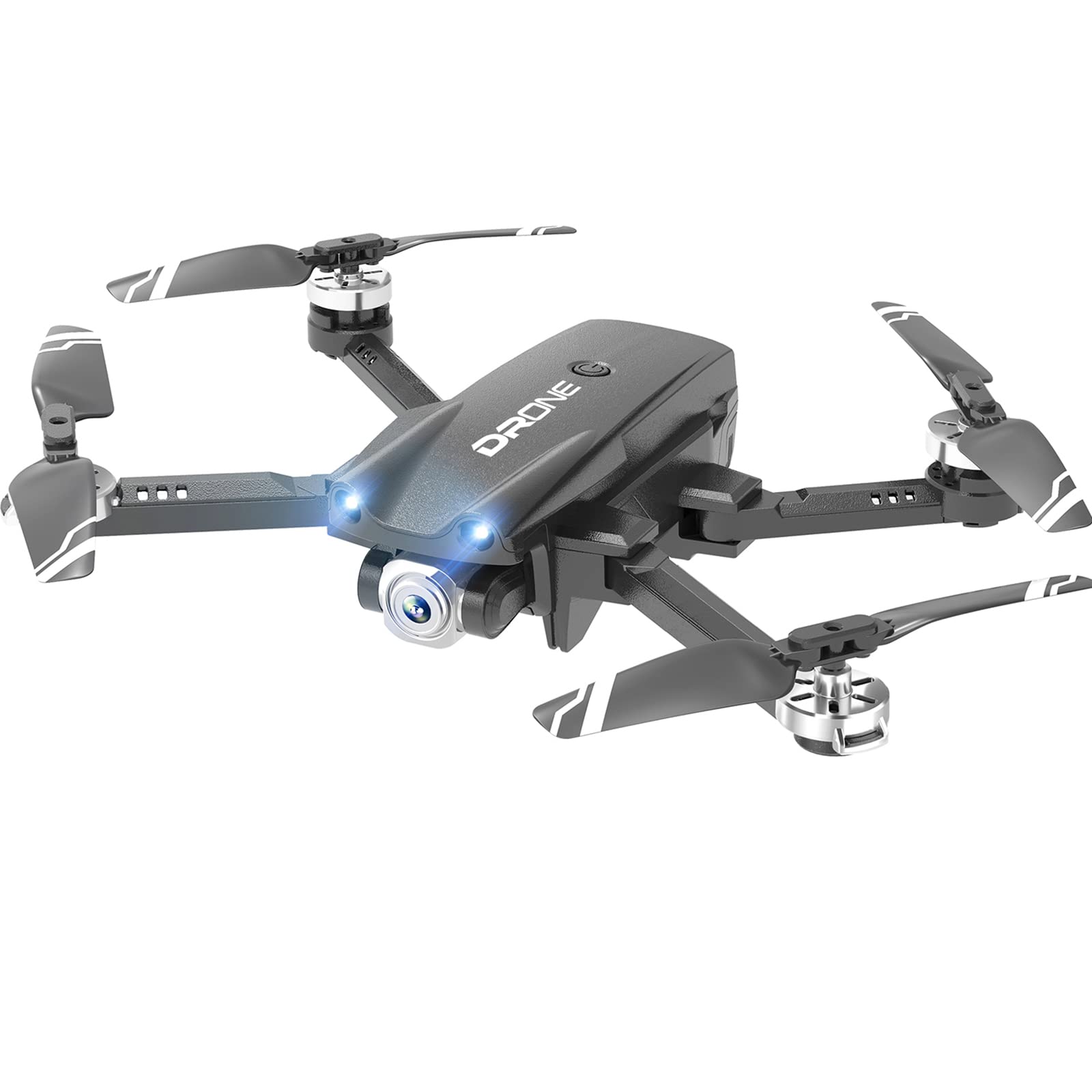 Drohne mit Kamera für Kinder oder Anfänger, faltbar Spielzeugdrohnen für Kinder, Höhenhaltung, Trajektorienflug, ca. 30 Minuten Flugzeit mit 2 Batterien (schwarz) von HouDeOS