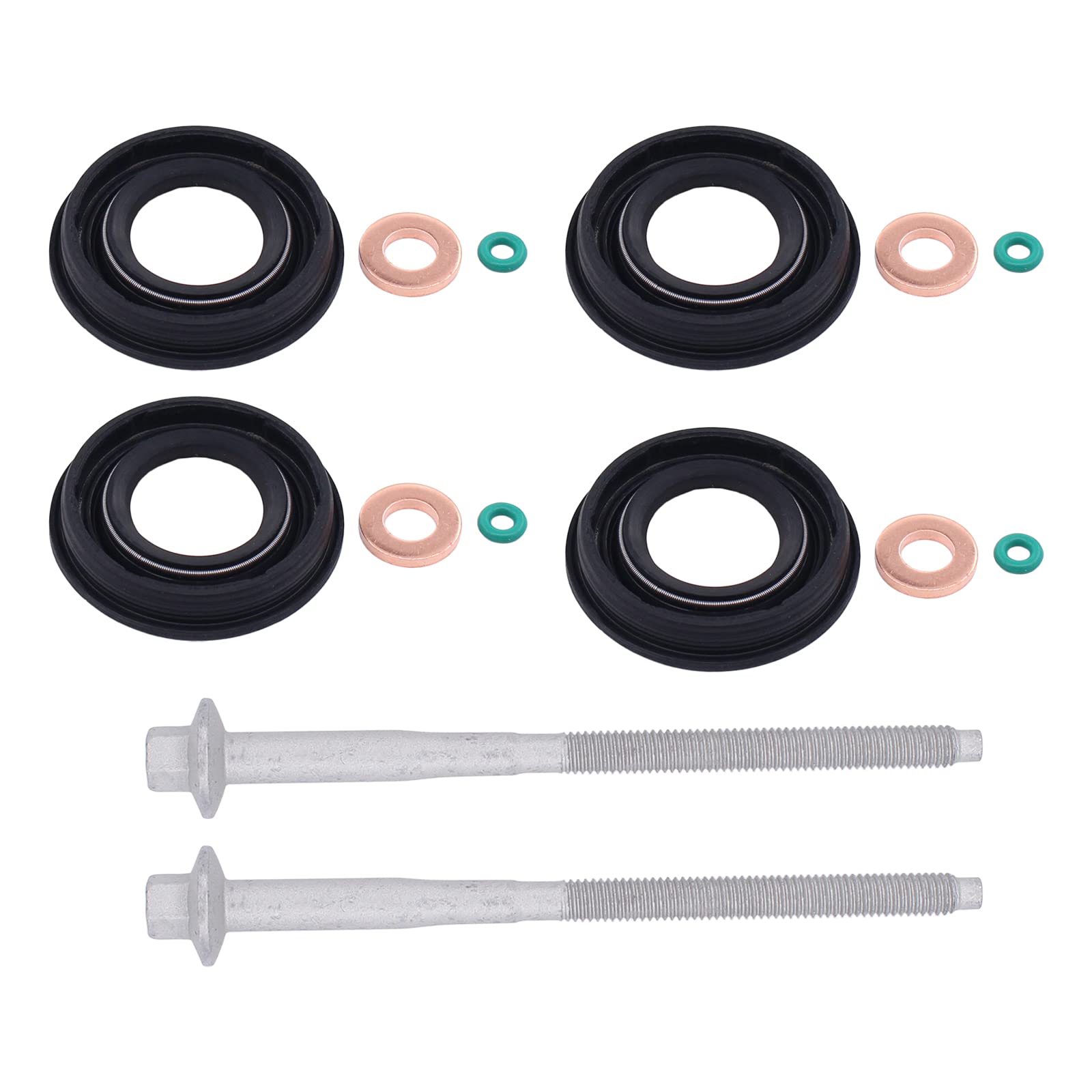 HouYeen Diesel-Einspritzdüsen-Dichtungen, Unterlegscheiben, O-Ring-Klemmschrauben-Set für Transit MK7 2.2 2.4 TDCi HouYeen Diesel-Einspritzdüsen-Dichtungen, Unterlegscheiben, O-Ring-Klemmschrauben-Set für Transit MK7 2.2 2.4 TDCi von HouYeen