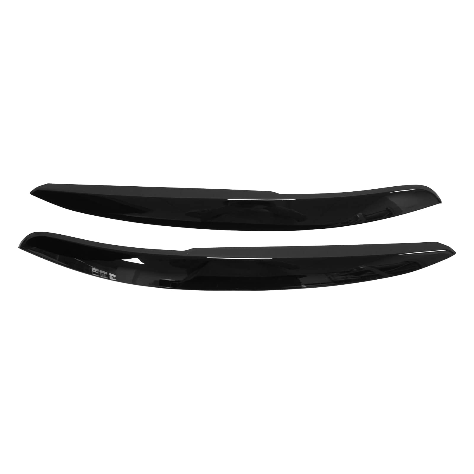 HouYeen Vordere linke und rechte Scheinwerfer-Augenbrauen Blenden Abdeckung glänzend schwarz für Polo Mk5 6C 6R 2011-2018 von HouYeen