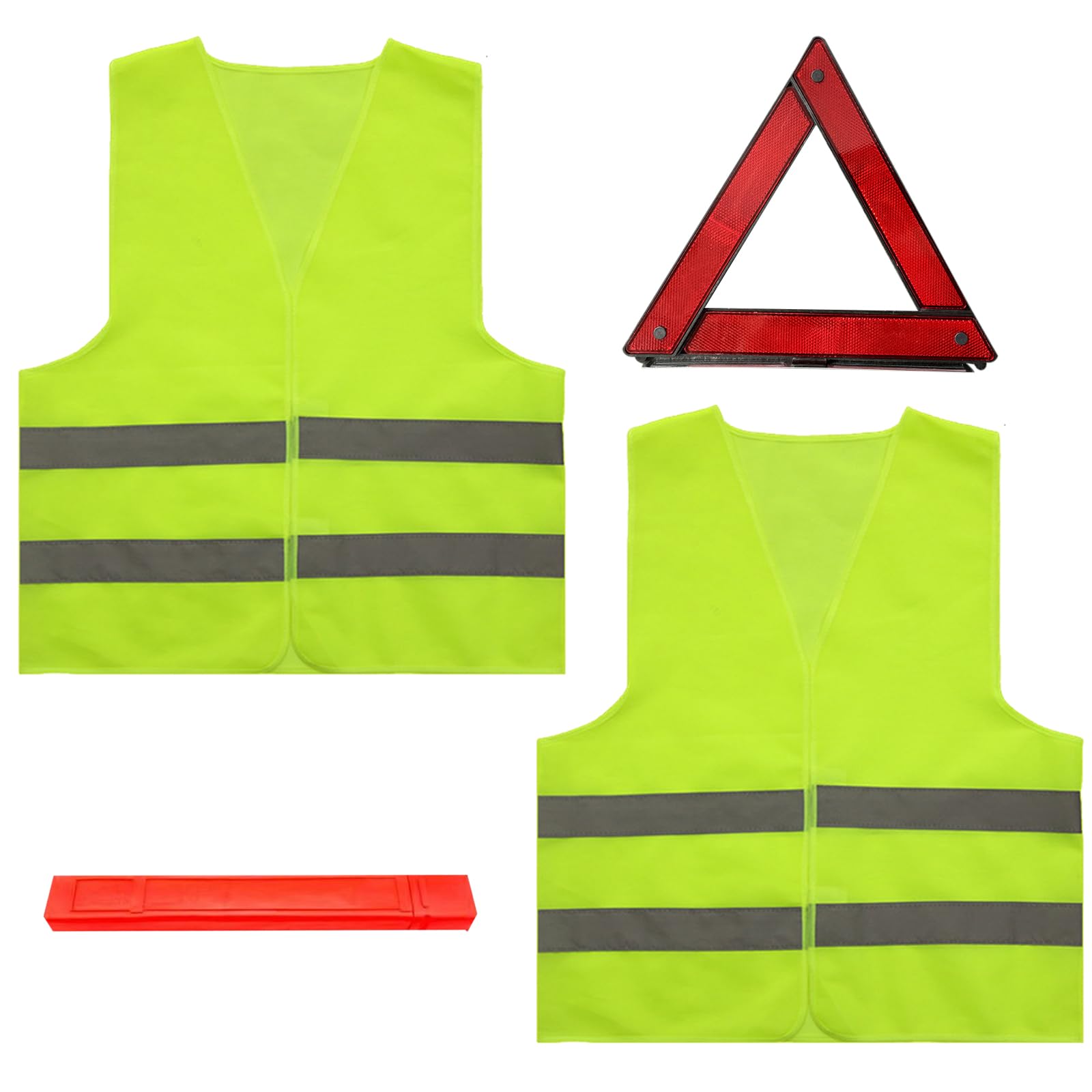 Houkary 3 in1 Warndreieck und Warnwesten Auto Set 360 Grad Reflektierend Warndreieck KFZ Warnweste Pannendreieck Auto Notfalldreieck Faltbar mit Aufbewahrungskoffer Houkary 3 in1 Warndreieck und Warnwesten Auto Set 360 Grad Reflektierend Warndreieck KFZ Warnweste Pannendreieck Auto Notfalldreieck Faltbar mit Aufbewahrungskoffer von Houkary
