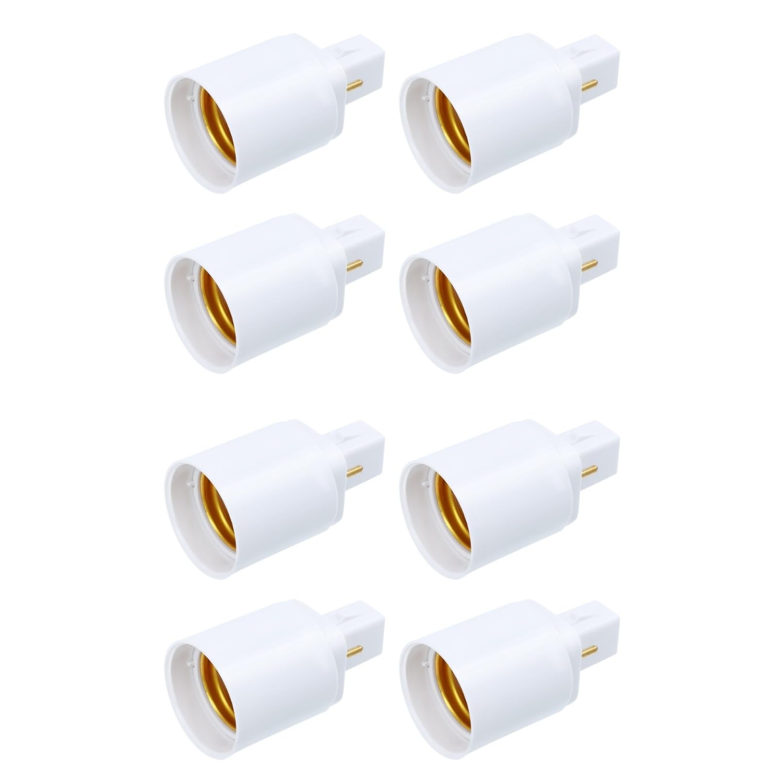 Housoutil 8stück Lampensockel Adapter G24 Auf E27, E12-Buchse Steckeradapter, G24d Konversionslampenkopf E27 Lampensockel Adapter Housoutil 8stück Lampensockel Adapter G24 Auf E27, E12-Buchse Steckeradapter, G24d Konversionslampenkopf E27 Lampensockel Adapter von Housoutil
