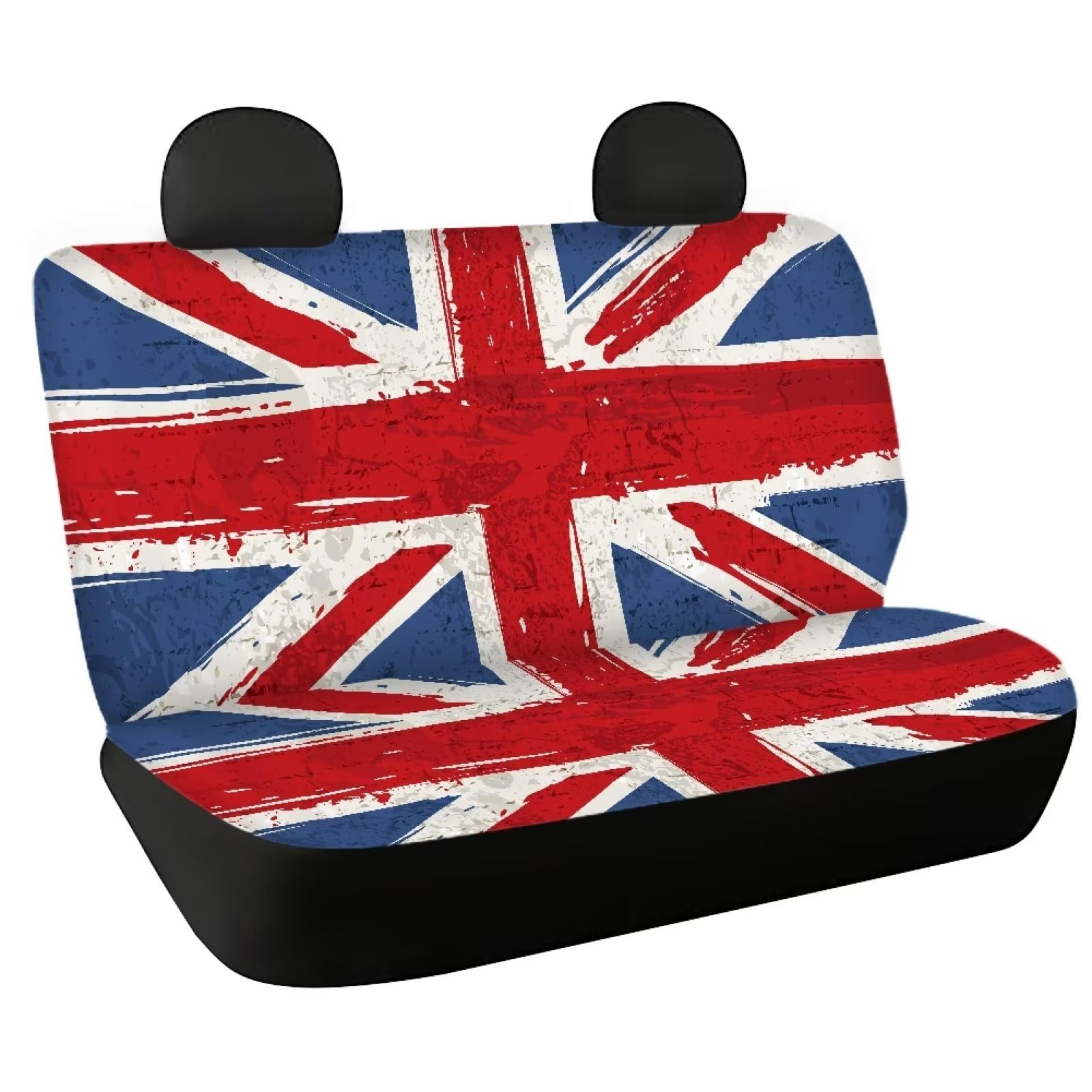 Howilath Auto-Rücksitzschoner mit britischer Flagge, dekorativer Auto-Rücksitz-Schutz, britische Flagge, Autositzbezug für SUV, Van Howilath Auto-Rücksitzschoner mit britischer Flagge, dekorativer Auto-Rücksitz-Schutz, britische Flagge, Autositzbezug für SUV, Van von Howilath