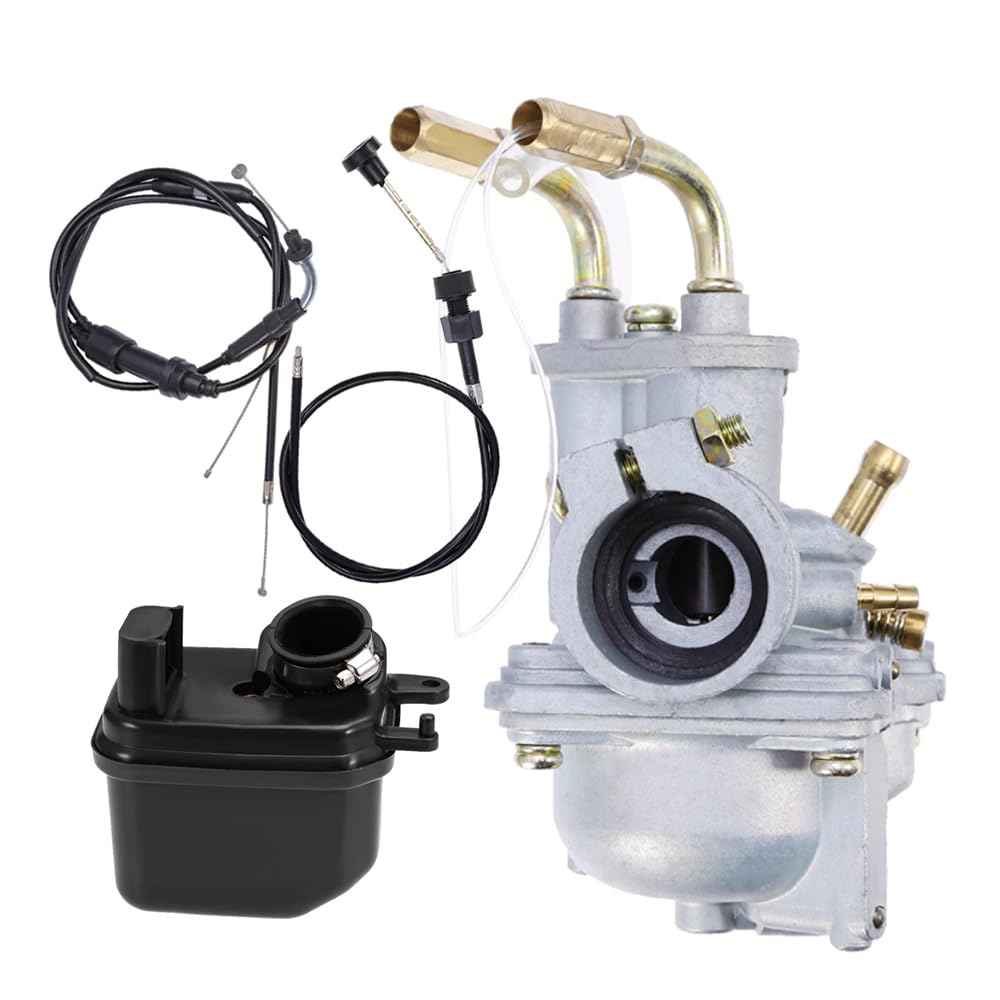 QKPARTS Vergaser mit Luftfilter und Drosselklappenzug für Yamaha PW50 Y Zinger QKPARTS Vergaser mit Luftfilter und Drosselklappenzug für Yamaha PW50 Y Zinger von Hoypeyfiy