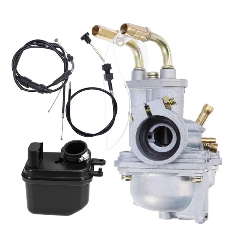 QKPARTS Vergaser mit Luftfilter und Drosselklappenzug für Yamaha PW50 Y Zinger von Hoypeyfiy