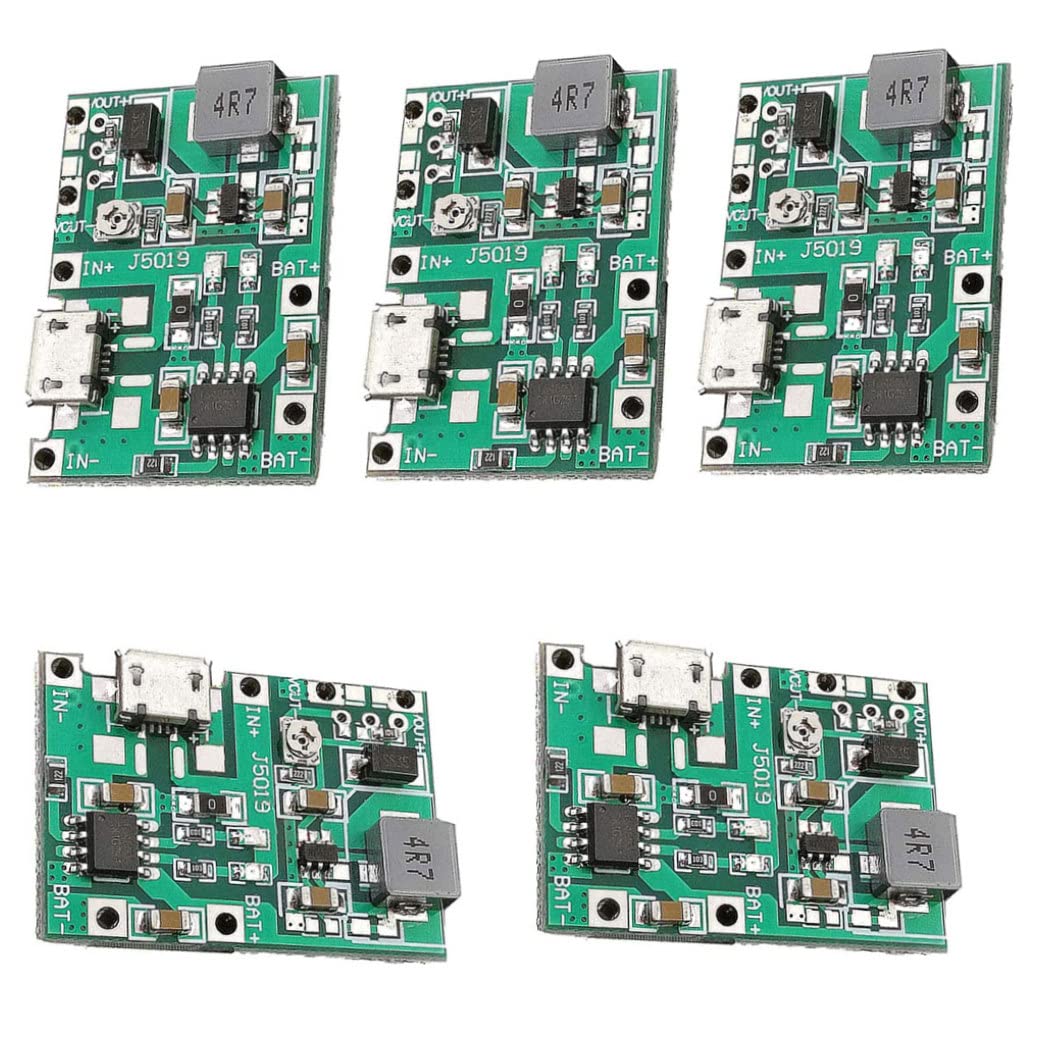 Lademodulmodul 2A 18650 Lademodul Lithium Li-Ionen-Batteriemodul Boost 3,7 V bis 5V 9 V 5pcs Lademodulmodul 2A 18650 Lademodul Lithium Li-Ionen-Batteriemodul Boost 3,7 V bis 5V 9 V 5pcs von Hperu