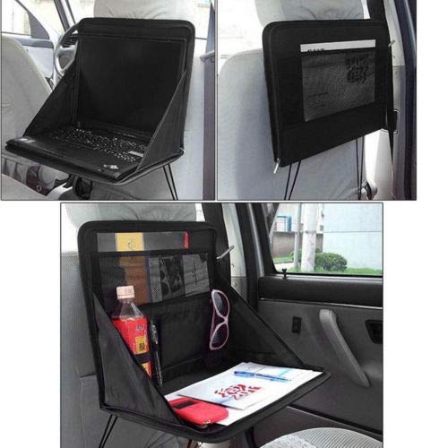 HpyAlwys Klapptisch Car Back Seat Storage Tidy Organizer DVD Laptop-Halter Tablett Travel von HpyAlwys