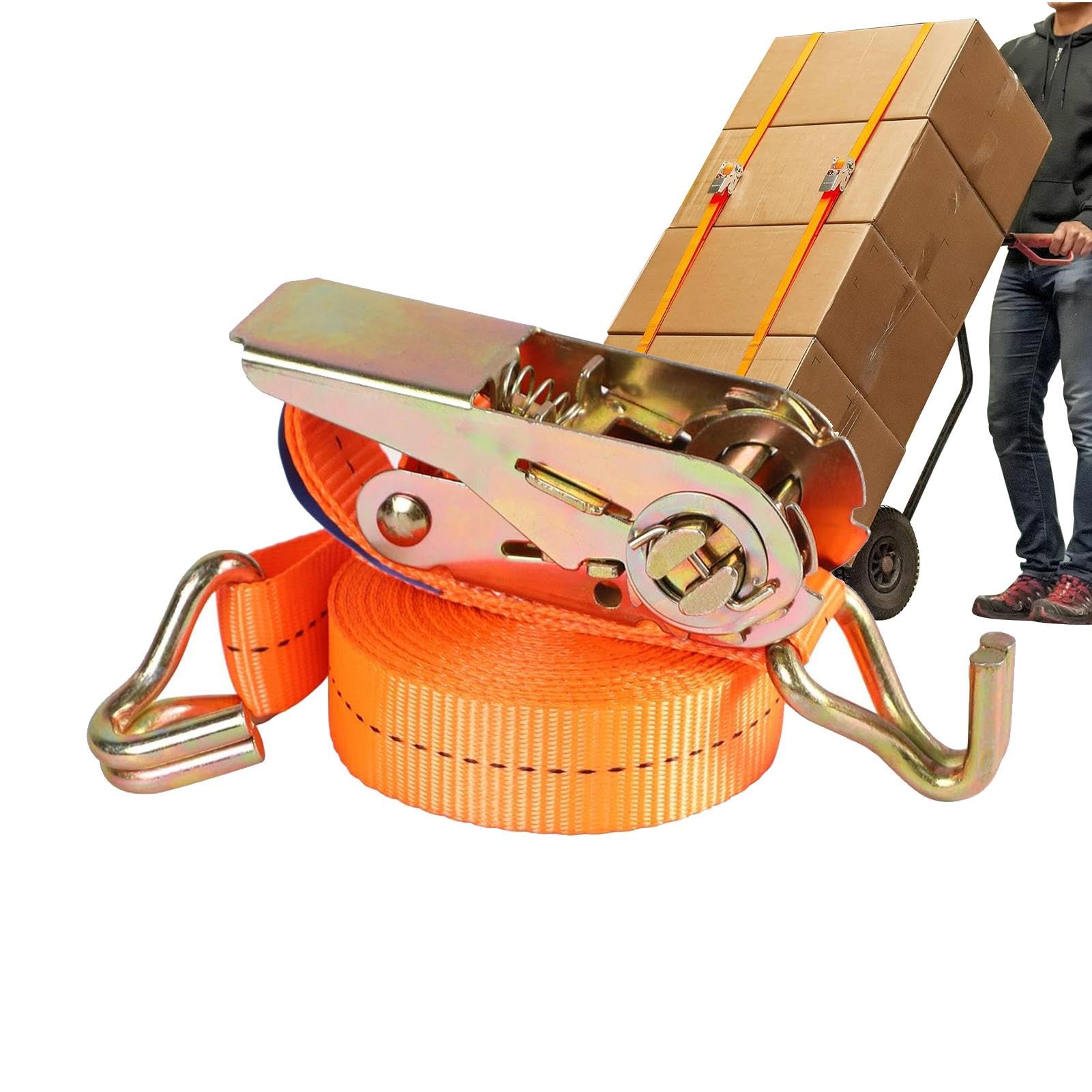 Hqunjikp Spanngurte mit Ratsche, Spanngurt, Ratsche mit J-Haken, Spanngurt, verstellbarer Zurrgurt, Bremsseil für Transport und Outdoor-Abenteuer Hqunjikp Spanngurte mit Ratsche, Spanngurt, Ratsche mit J-Haken, Spanngurt, verstellbarer Zurrgurt, Bremsseil für Transport und Outdoor-Abenteuer von Hqunjikp