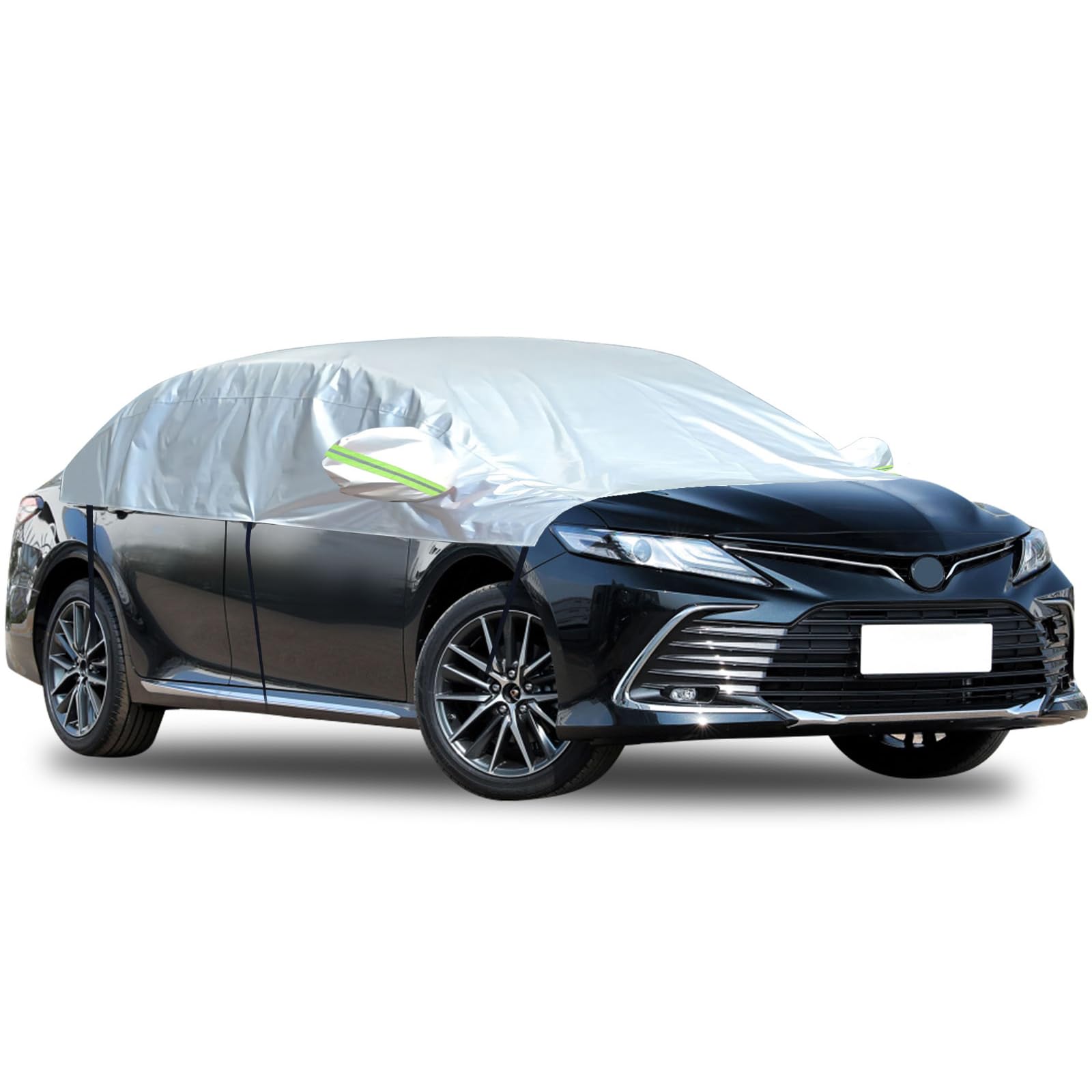 Hrozny Car Windshield Cover for Ice and Snow, Halbgarage Auto Winter, wasserdichte Autoabdeckung Frontscheibenabdeckung mit Reflektierenden Gurten, Auto Scheibenabdeckung Schützt (Limousine) von Hrozny