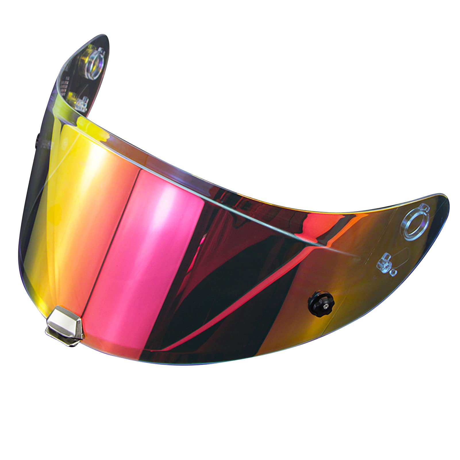 HshDUti Helmvisier Linse UV Schutz Nachtsicht Sicher Integralhelm Motorradhelm Visiere Linse Helm Gesichtsschutz Helmschild für HJ-26 RPHA11 RPHA70 Transparent Rot von HshDUti