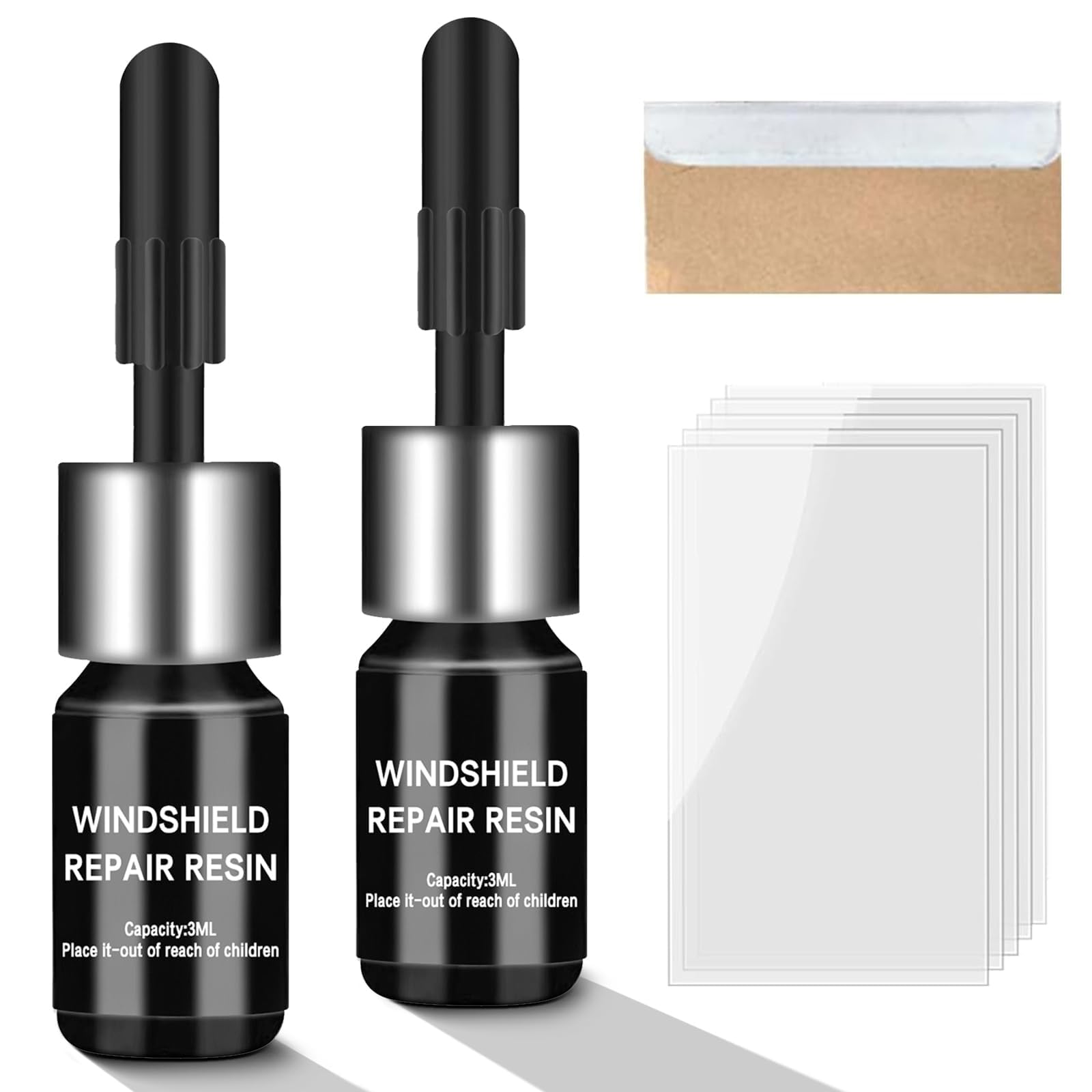 Hshenjhu 2 Pieces Windschutzscheibe Reparaturset Werkzeug,Auto Windschutzscheiben Riss Reparatur Flüssigkeit,Steinschlag Reparaturset Windschutzscheibe,für Rissen und Sternförmigen Rissen,Schwarz Hshenjhu 2 Pieces Windschutzscheibe Reparaturset Werkzeug,Auto Windschutzscheiben Riss Reparatur Flüssigkeit,Steinschlag Reparaturset Windschutzscheibe,für Rissen und Sternförmigen Rissen,Schwarz von Hshenjhu