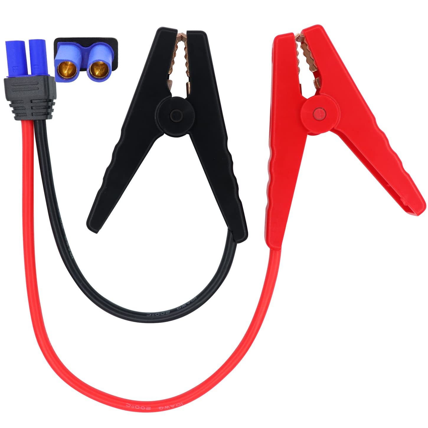 HuaLiSiJi EC5 Starthilfekabel EC5 Ersatz Starthilfekabel,Krokodilklemmen mit Kabel,Starthilfekabel Motorrad,für 12V Tragbare Auto-Starthilfe Jump Starter Booster (40cm) von HuaLiSiJi