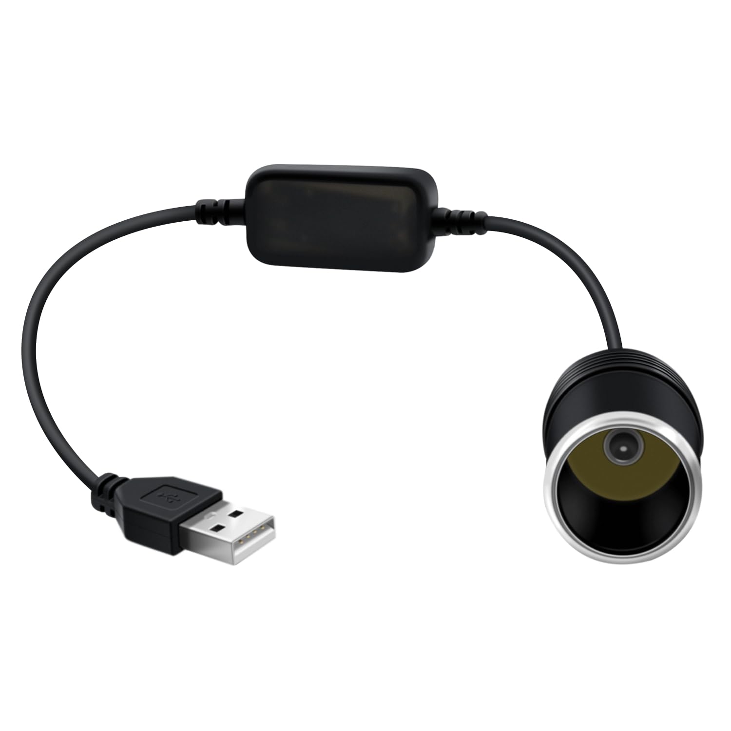 HuaLiSiJi USB auf Zigarettenanzünder 5V auf 12V USB C auf Auto Zigarettenanzünder für Driving Recorder DVR,GPS, Luftreiniger (USB, 1.2m) von HuaLiSiJi