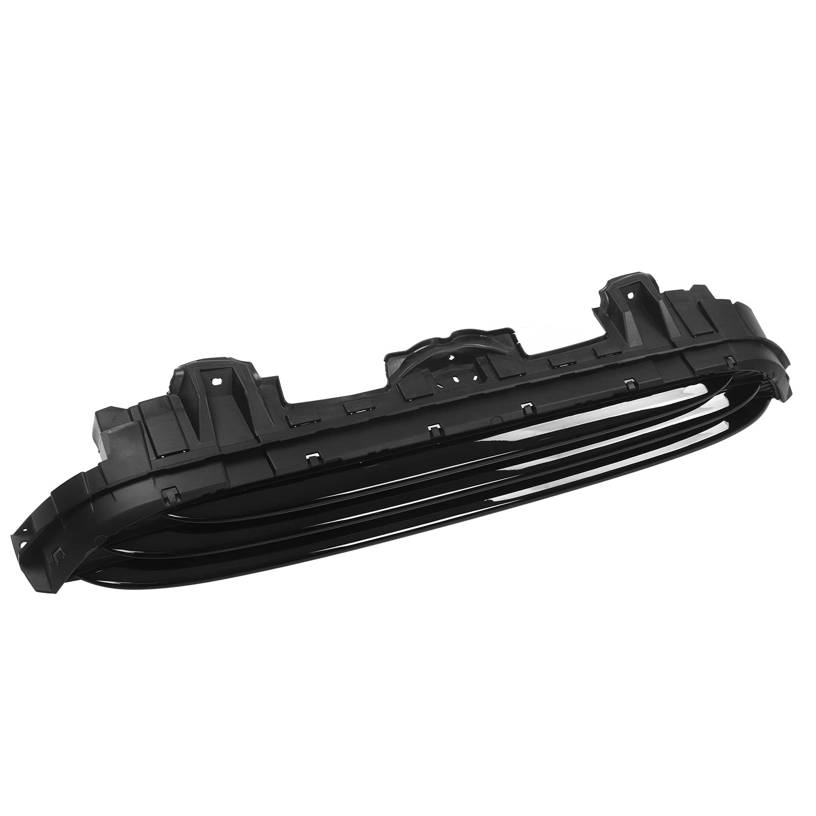 Obere Mittlere Grillhaube, 51137300586 Frontstoßstange, Oberer Grill, Kollisionsschutz, Schwarz Glänzend, für F55 F56 F57 von Huairdum