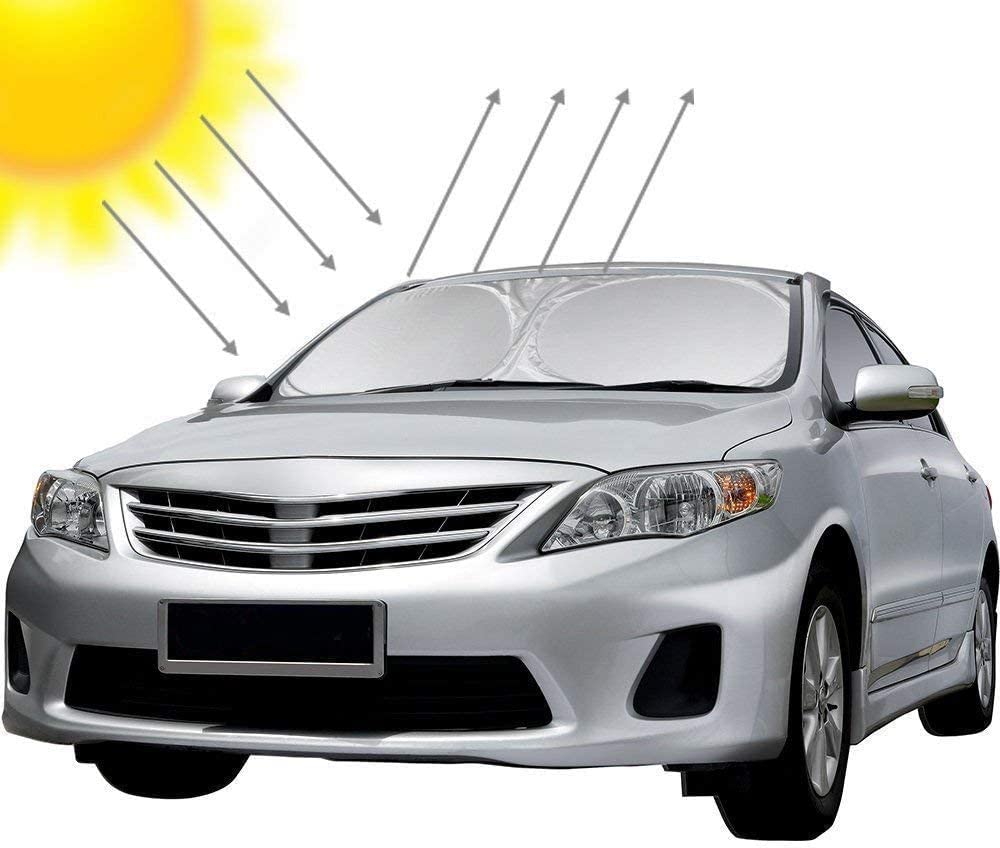 Sonnenschutz für Windschutzscheibe, Sonnenschutz für Auto, Universal-Vorderseite, 150 x 70 cm … von Hualans