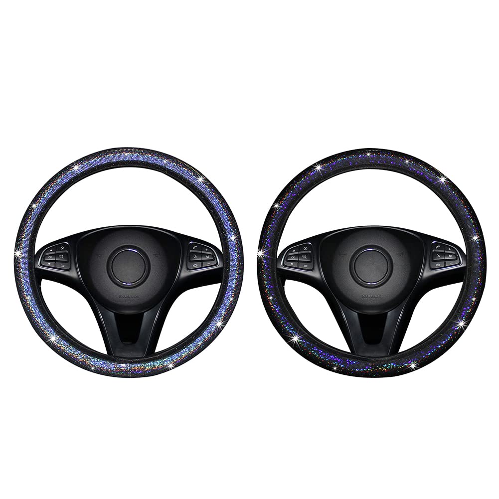 2 Stück Lenkradabdeckung, Huamengyuan 38 cm Auto-Lenkrad-Schutzhülle Bling Lenkradabdeckung für Frauen Mädchen rutschfeste Lenkradabdeckung Auto-Lenkradschutz 2 Stück Lenkradabdeckung, Huamengyuan 38 cm Auto-Lenkrad-Schutzhülle Bling Lenkradabdeckung für Frauen Mädchen rutschfeste Lenkradabdeckung Auto-Lenkradschutz von Huamengyuan