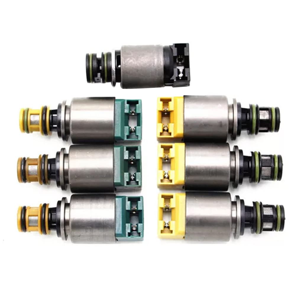 7 Stück Getriebe Magnetventil,Getriebemagnetventil Kit Getriebeschaltsteuerung Magnetventil aus Metall ZF6HP19 1068298044 Kompatibel für X3 X5 A6 A8 Q7 von Huamengyuan