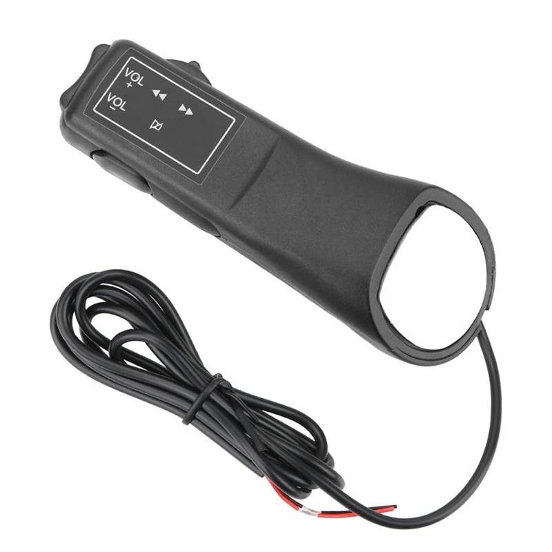 Huamengyuan Auto-Lenkradtasten Multifunktions-Lenkradsteuergriff Lenkradsteuerungstaste Lenkradschalter-Steuertasten Universal Car Audio Navigation Controller, Schwarz von Huamengyuan