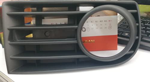 Huamengyuan Auto Nebelscheinwerfer Kühlergrill, vorne rechts/links unten Stoßfängergrill Nebelscheinwerfergitter seitlicher Stoßfänger kompatibel mit Golf 5 MK5 2005-2009 rechte Seite von Huamengyuan