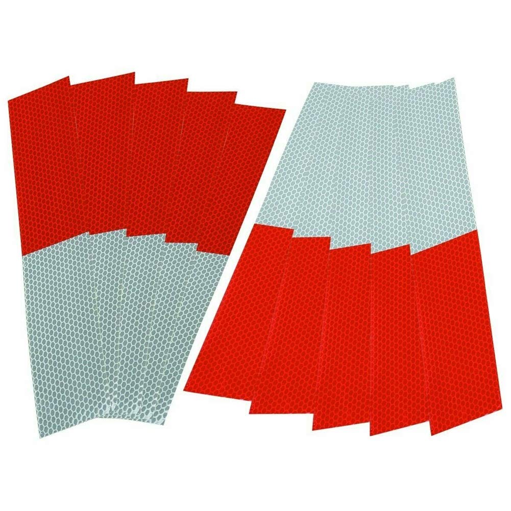Reflektierendes Band,Rot Weiß Reflektierendes Klebeband Wasserdicht Selbstklebend Anhänger Sicherheitsreflektor Warnbänder für Anhänger LKW Autos Boote Fahrradschild Reflektierendes Band,Rot Weiß Reflektierendes Klebeband Wasserdicht Selbstklebend Anhänger Sicherheitsreflektor Warnbänder für Anhänger LKW Autos Boote Fahrradschild von Huamengyuan