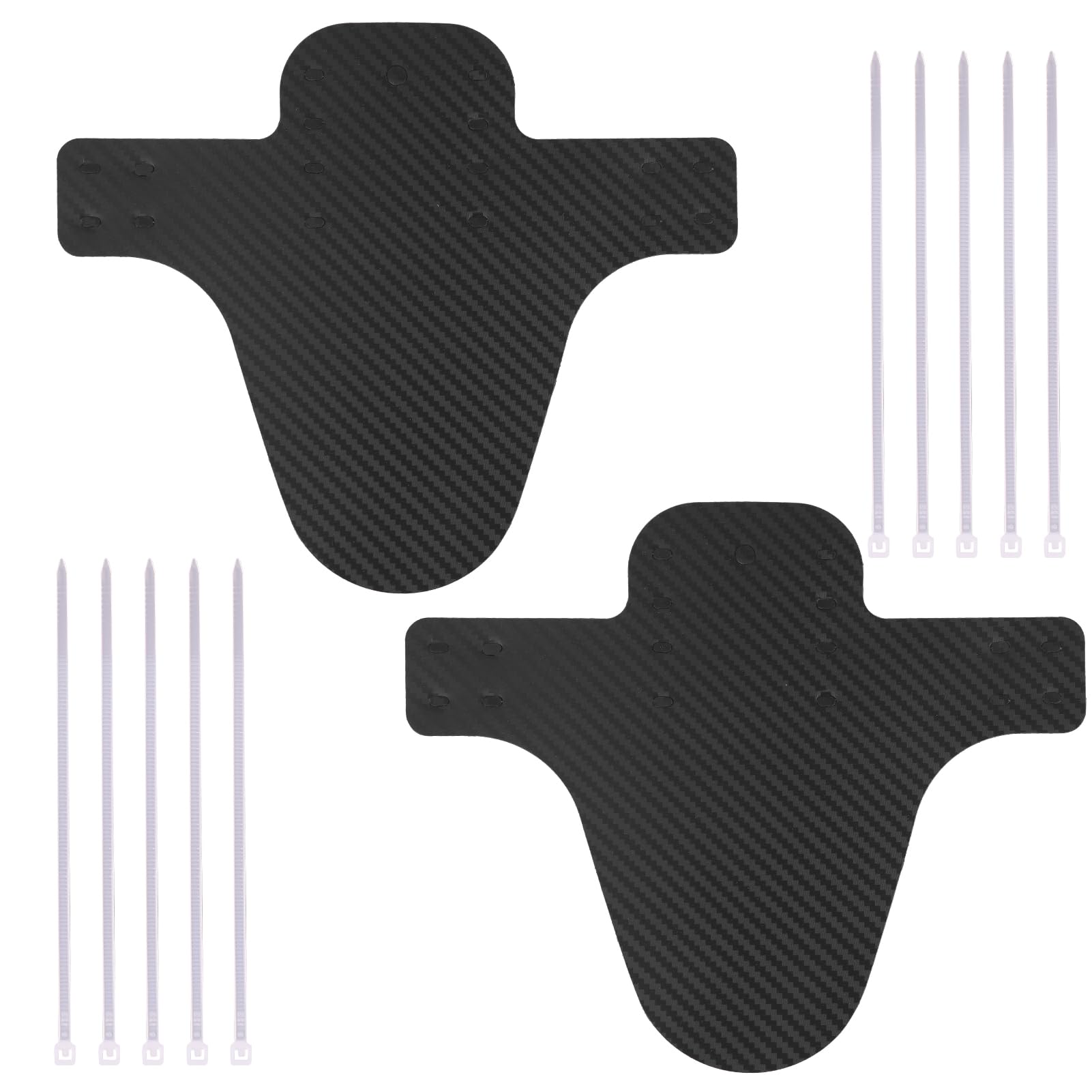 Mountainbike Schutzbleche im Kohlefaser-Look, 2er Set – Robuste Fahrrad Spritzschützer für Vorder- und Hinterrad, Universell für 20-29 Zoll MTB und Fat Bikes Mountainbike Schutzbleche im Kohlefaser-Look, 2er Set – Robuste Fahrrad Spritzschützer für Vorder- und Hinterrad, Universell für 20-29 Zoll MTB und Fat Bikes von Hugfads