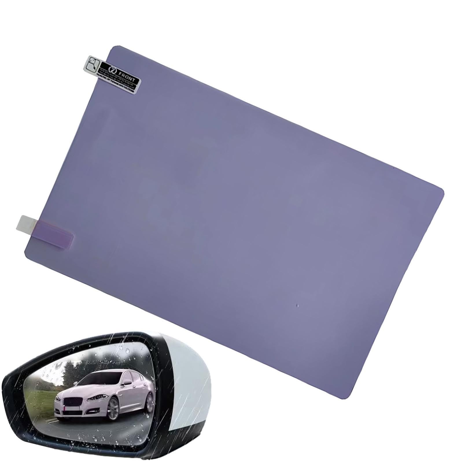 Auto-Rückspiegel-wasserdichte Folie - Selbstklebende, beschlagfreie, blendfreie Spiegelfolie für den Rückspiegel - Wasserfester, transparenter HD-Aufkleberfilm für sicheres Fahren von Hugsweet