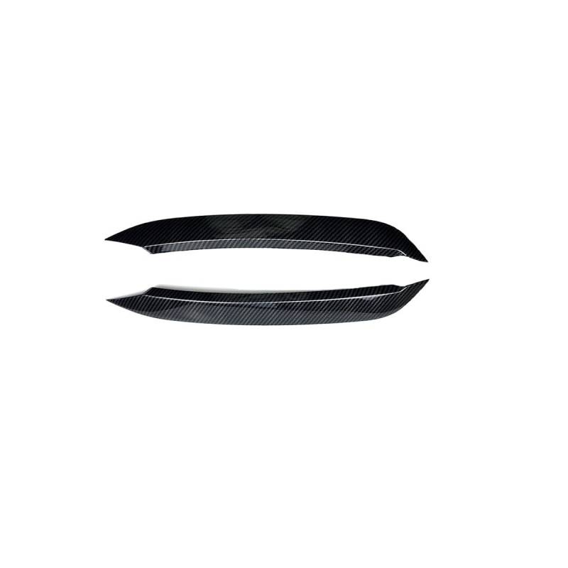 1 Paar Auto Scheinwerfer Augenlider Augenbraue ABS Trim Aufkleber Abdeckung for Für Polo MK5 2011 2012 2013 2014-2018 zubehör Auto Styling(Carbon Look) von Huhpa