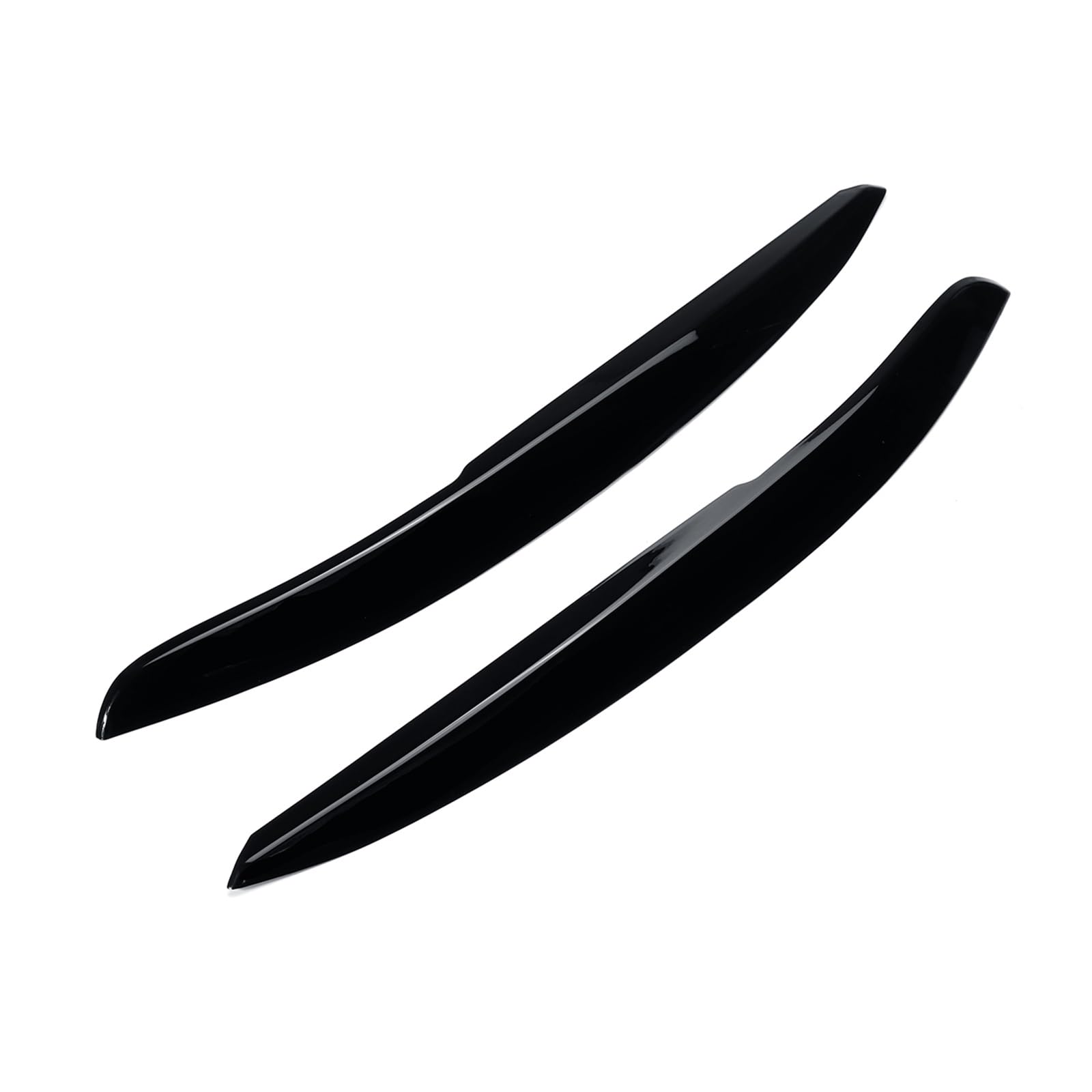 1 Paar Auto Scheinwerfer Augenlider Augenbraue ABS Trim Aufkleber Abdeckung for Für Polo MK5 2011 2012 2013 2014-2018 zubehör Auto Styling(Gloss Black) von Huhpa