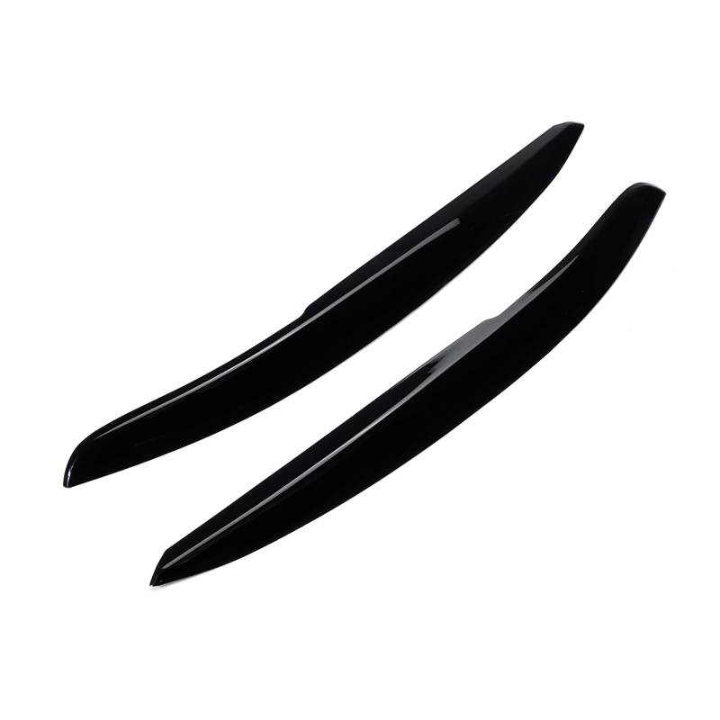 1 Paar Auto Scheinwerfer Augenlider Augenbraue ABS Trim Aufkleber Abdeckung for Für Polo MK5 2011 2012 2013 2014-2018 zubehör Auto Styling(Gloss Black) von Huhpa