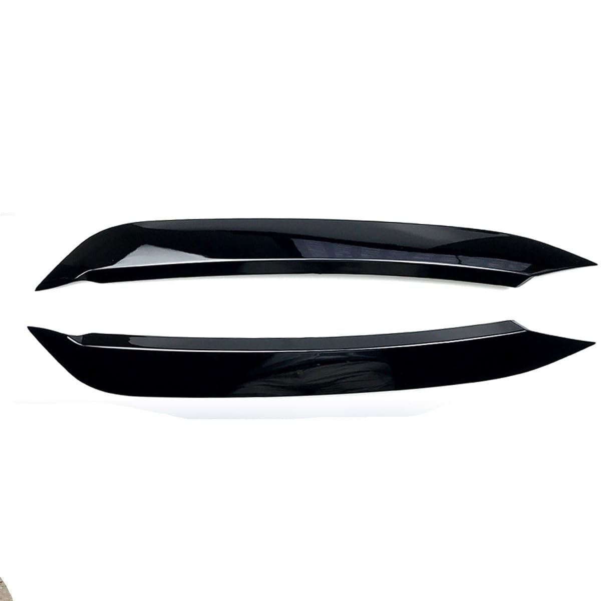 1 Paar Auto Scheinwerfer Augenlider Augenbraue ABS Trim Aufkleber Abdeckung for Für Polo MK5 2011 2012 2013 2014-2018 zubehör Auto Styling(Gloss Black1) von Huhpa