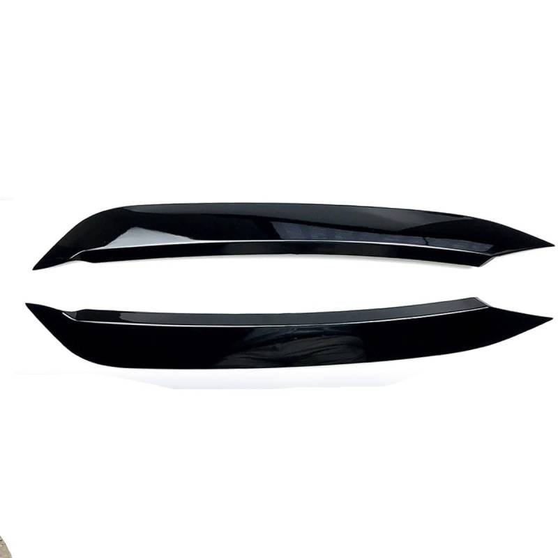 1 Paar Auto Scheinwerfer Augenlider Augenbraue ABS Trim Aufkleber Abdeckung for Für Polo MK5 2011 2012 2013 2014-2018 zubehör Auto Styling(Gloss Black1) von Huhpa