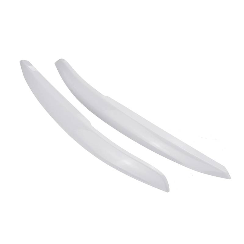 1 Paar Auto Scheinwerfer Augenlider Augenbraue ABS Trim Aufkleber Abdeckung for Für Polo MK5 2011 2012 2013 2014-2018 zubehör Auto Styling(Gloss White) von Huhpa