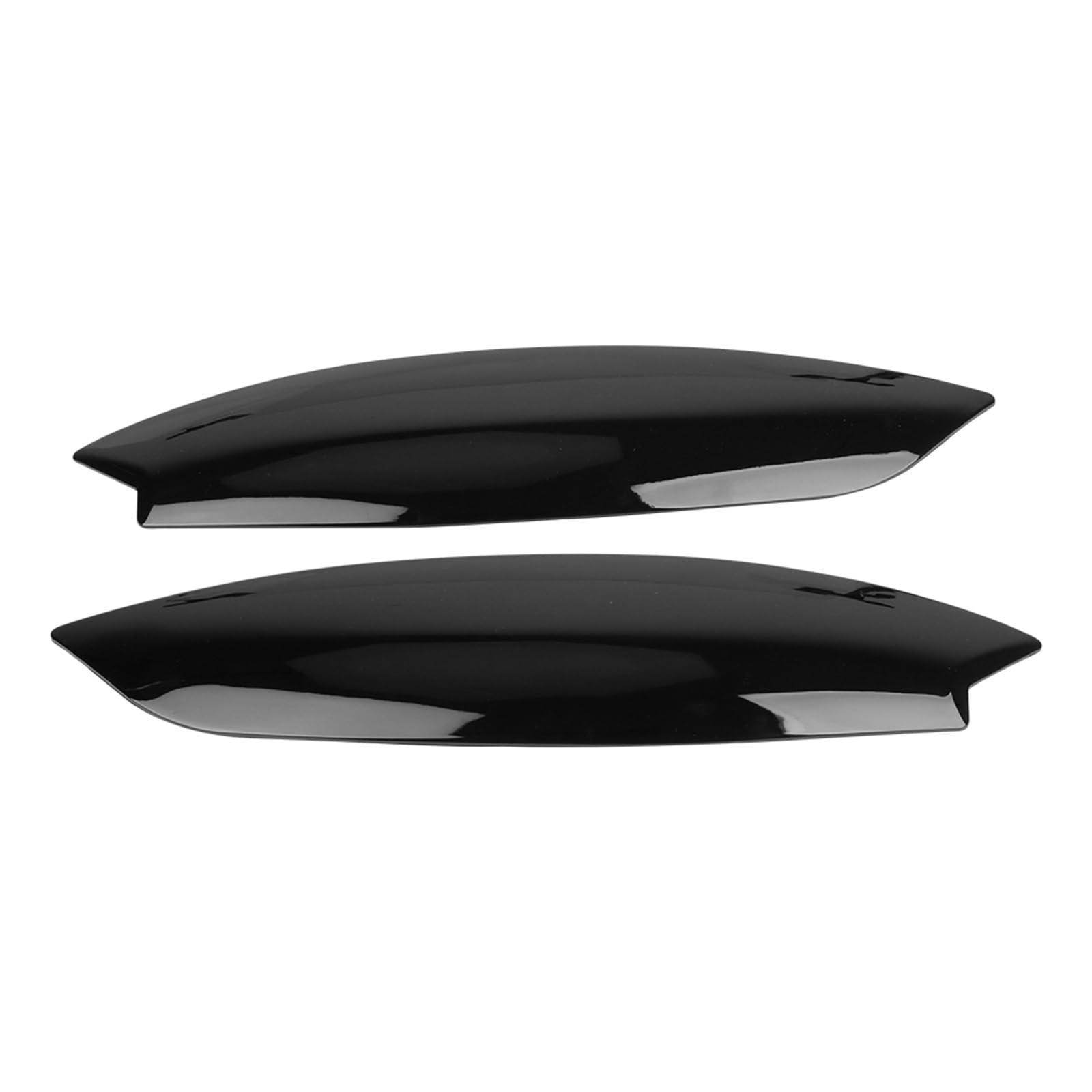 1 Paar Chrom-Außenzubehör for Scheinwerfer-Augenbrauen-Augenlider-Abdeckung for Golf 5 MK5 GTI R 2005 2006 2007(Gloss Black) von Huhpa