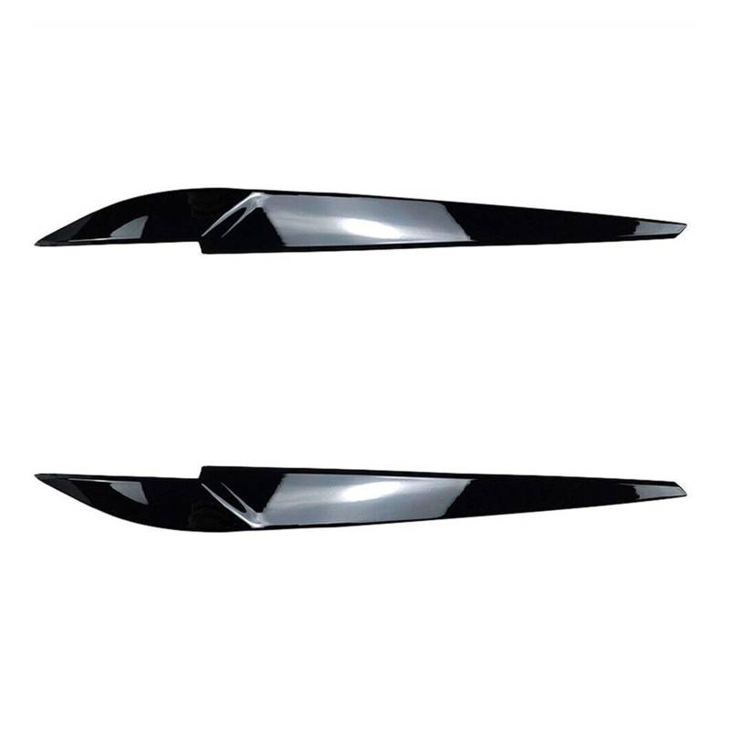 1 Paar Frontscheinwerferabdeckung Augenlid glänzend Schwarze Augenbraue for F15 X5 F16 X6 2014–2018 Auto-Styling-Zubehör von Huhpa