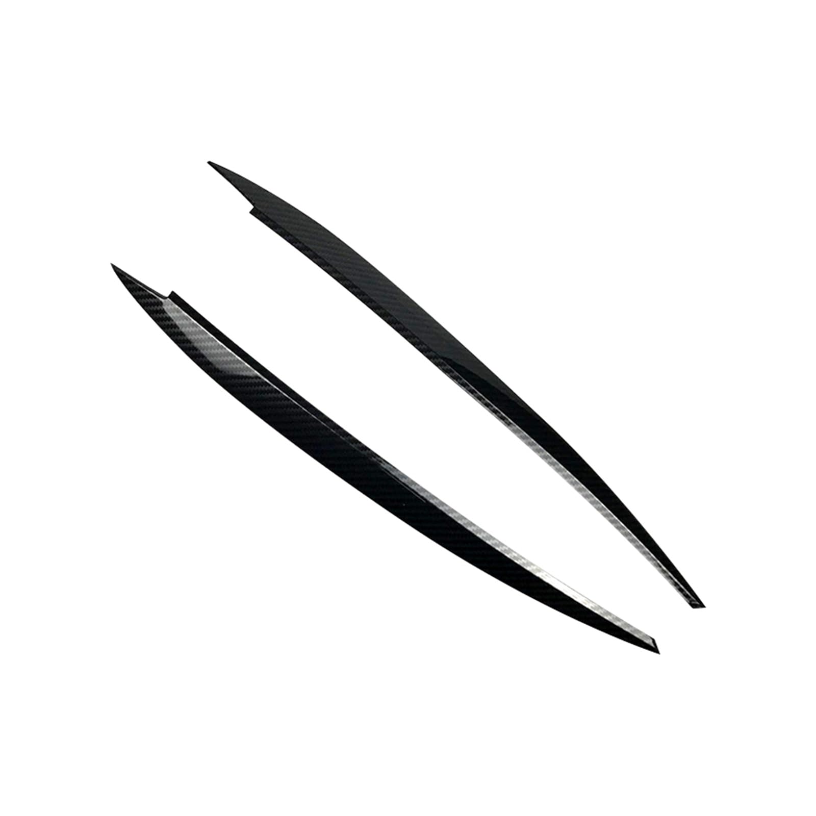 2 Pcs Auto Front Scheinwerfer Augenlid Augenbraue ABS Aufkleber Trim Abdeckung for Golf 7 Auto Innen Access Stil(Canbon Fiber) von Huhpa