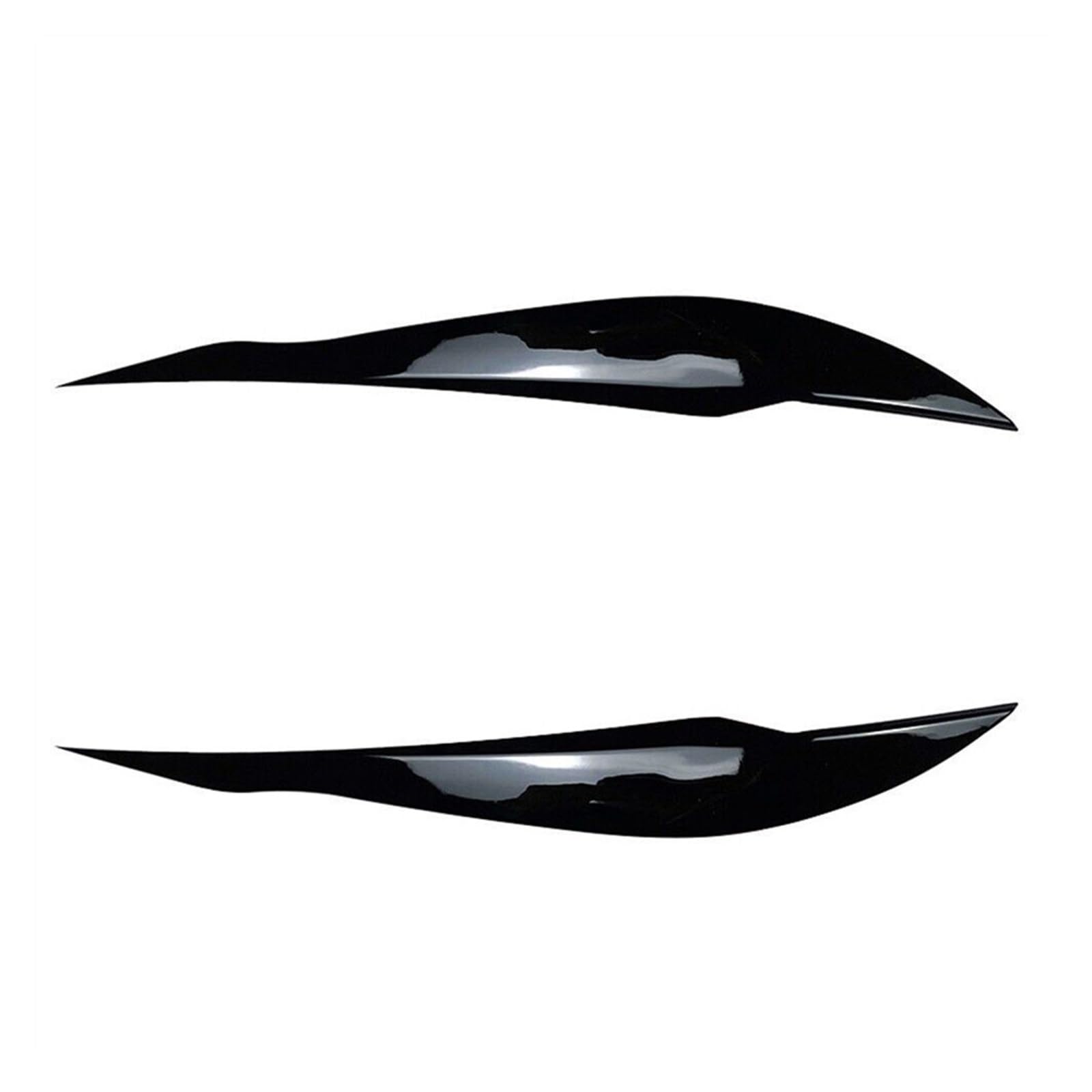 2 STÜCKE F30 Scheinwerferabdeckung Augenlid Glanz Schwarz Augenbraue for F30 Limousine 2012-2018 ABS Kunststoff 40 * 5 * 5 cm Außenverkleidung Autoteile von Huhpa
