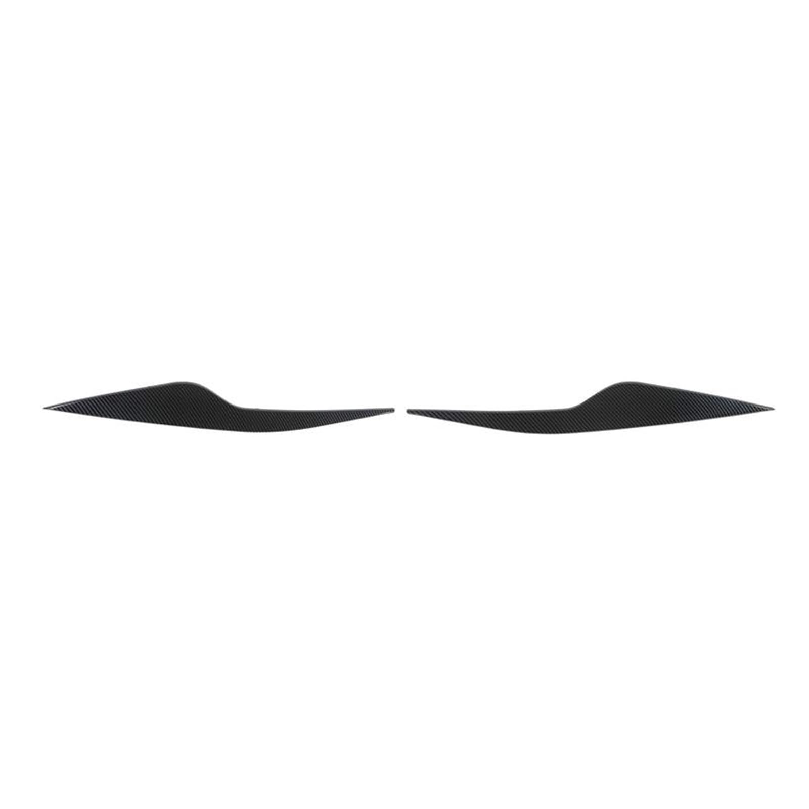 2 Stück Scheinwerfer Augenbraue vorne Links rechts Licht Augenlid Verkleidung Abdeckung for Ford Focus MK2 2008 2009 2020 2011(Carbon Fiber Style) von Huhpa