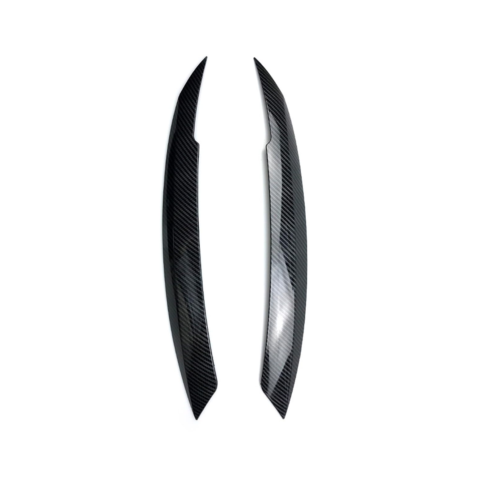2 Stück Scheinwerfer Augenbrauen Augenlider ABS Zierabdeckung for Volkswagen for MK6 Sagitar NCS 2010 2011-2018 Auto Styling(CarbinLook) von Huhpa