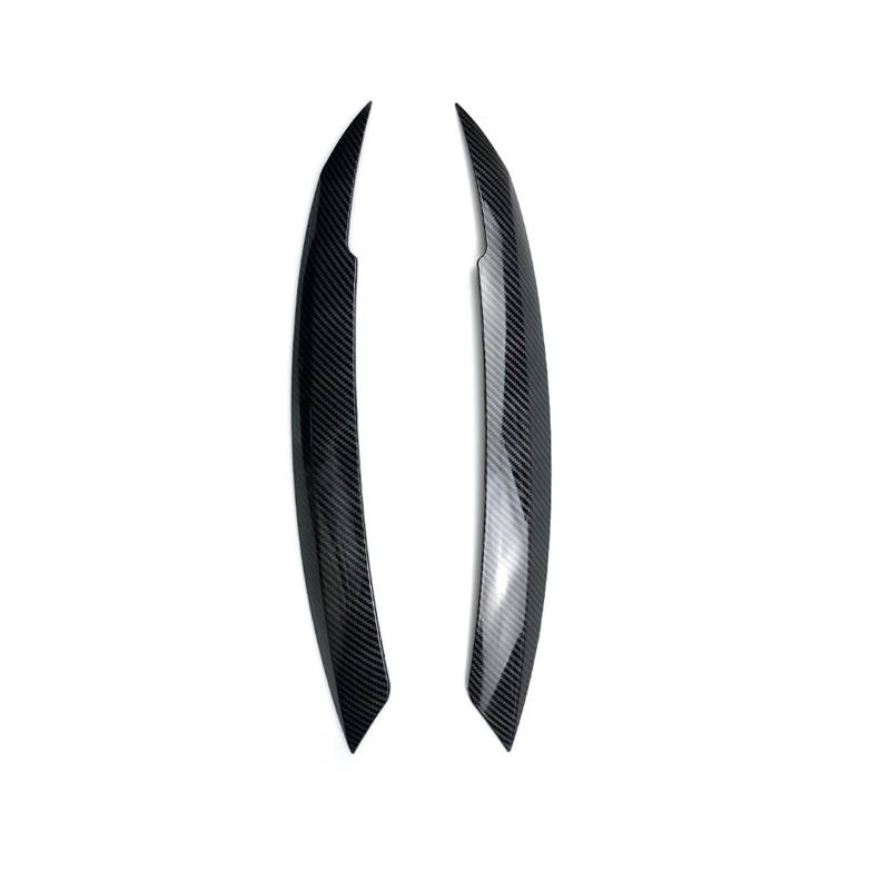 2 Stück Scheinwerfer Augenbrauen Augenlider ABS Zierabdeckung for Volkswagen for MK6 Sagitar NCS 2010 2011-2018 Auto Styling(CarbinLook) von Huhpa