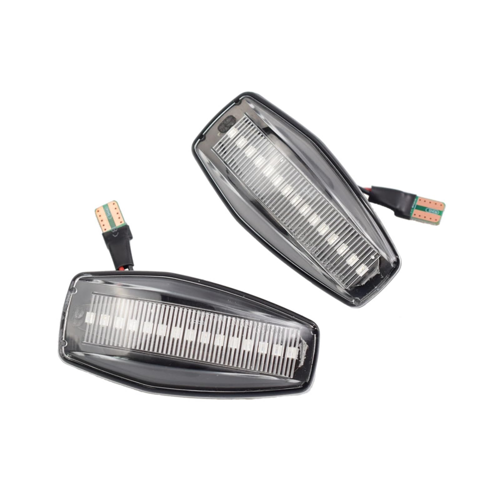 2 Stück dynamischer Blinker, seitliche Kotflügelmarkierung, sequentielle Anzeige, Blinker for Hyundai, Elantra, Getz, Sonata, XG, Terracan, Tucson(Dynamic Crystal Type) von Huhpa