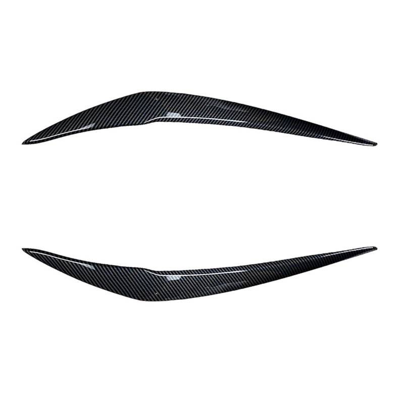 2 stücke Auto Glänzend Schwarz Scheinwerfer Augenbrauen Augenlider Abdeckung Wimpern Kopf Licht Lampe Aufkleber for 1 Serie F20 118i 120i 15-19(2pcs Carbon Fiber) von Huhpa